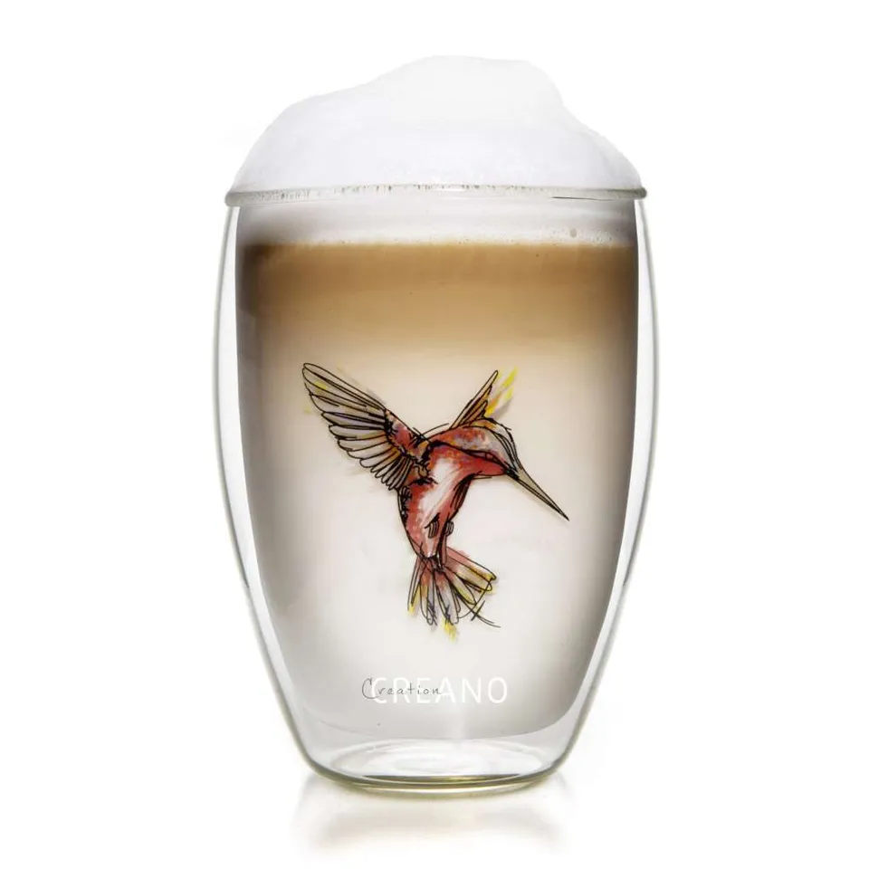 creano-hummi-thermoglas-250ml-blau-mit-kolibri-motiv image 1