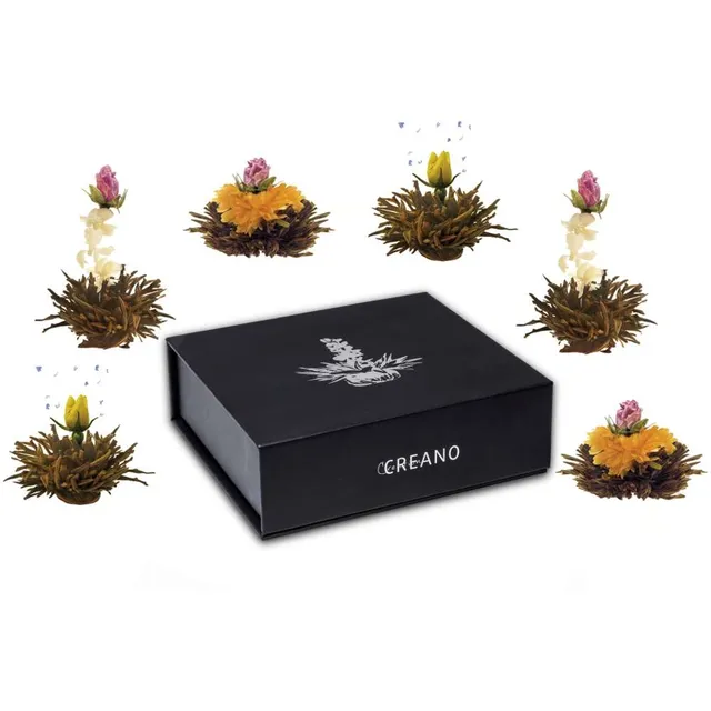 creano-erbl-htee-schwarztee-teeblume-6er-magnetbox-rose image 1