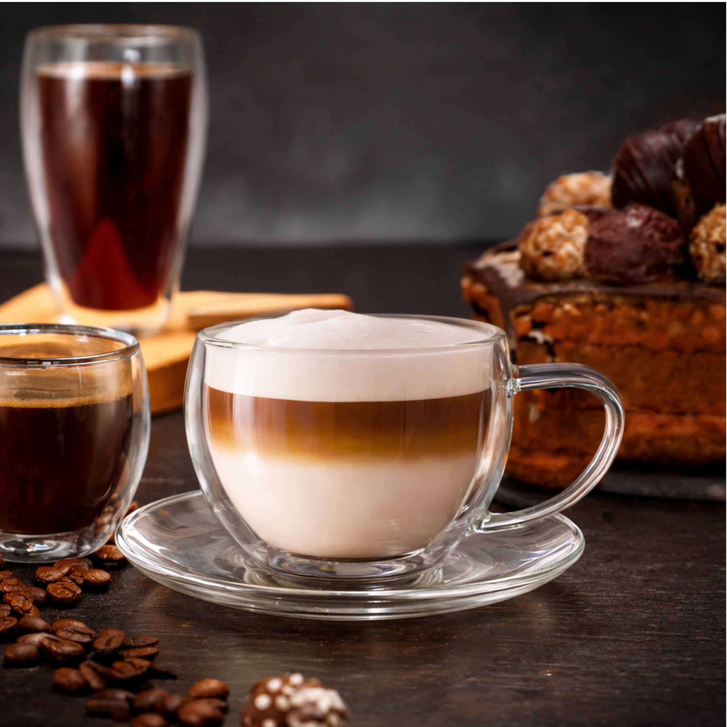 creano-thermo-tasse-250ml-glas-mit-henkel-und-untertasse image 2