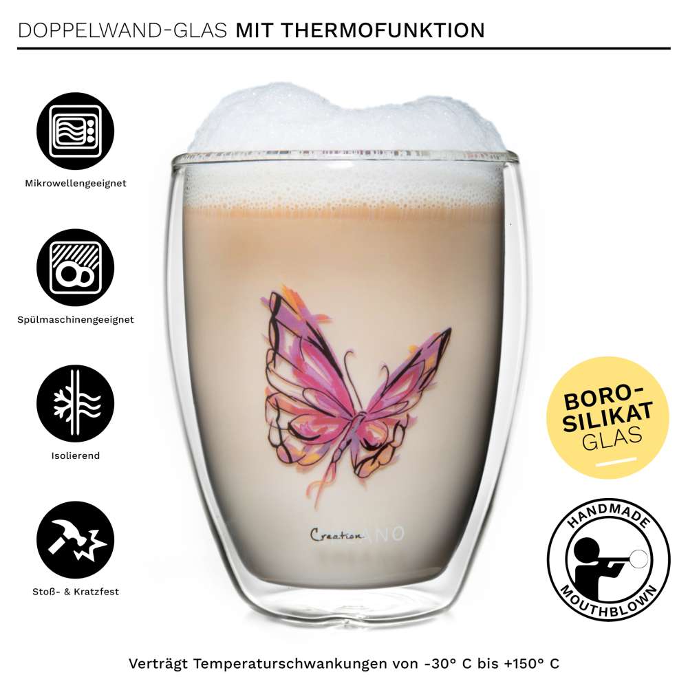 creano-colourfly-thermoglas-250ml-rot-schmetterling image 4