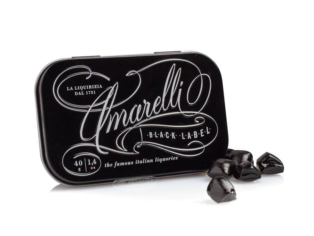 amarelli-liquirizia-pura-black-label-lakritz-40g-glutenfrei image 1