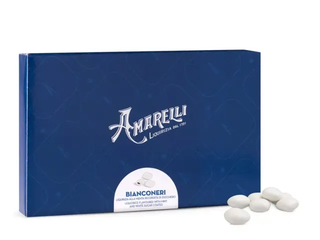 amarelli-bianconeri-lakritz-drag-es-minze-500g-wei image 1