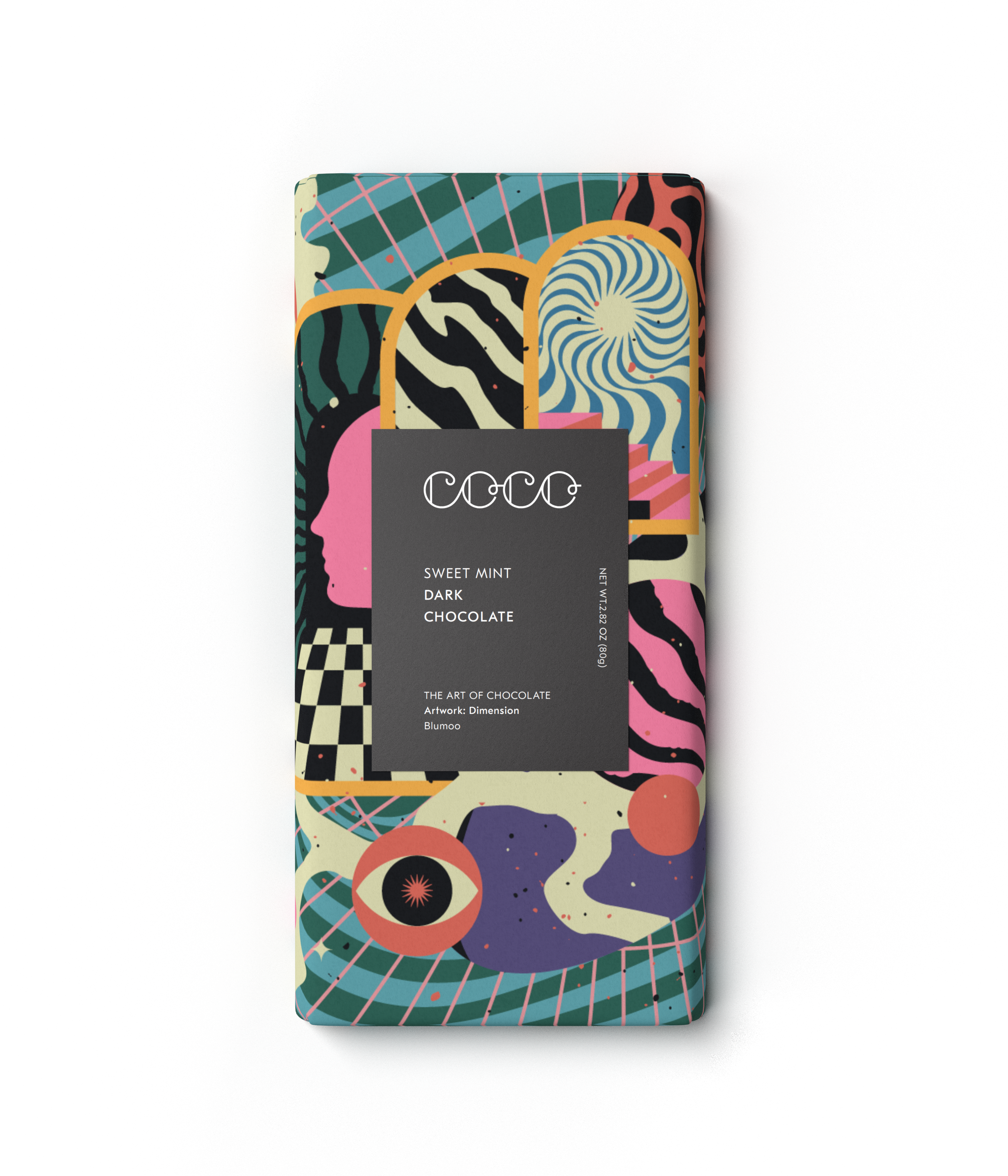 coco-chocolatier-sweet-mint-zartbitter-schokolade-80g-vegan image 2