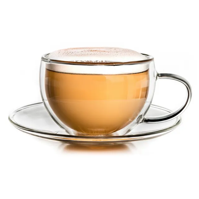creano-thermo-tasse-250ml-glas-mit-henkel-und-untertasse image 1