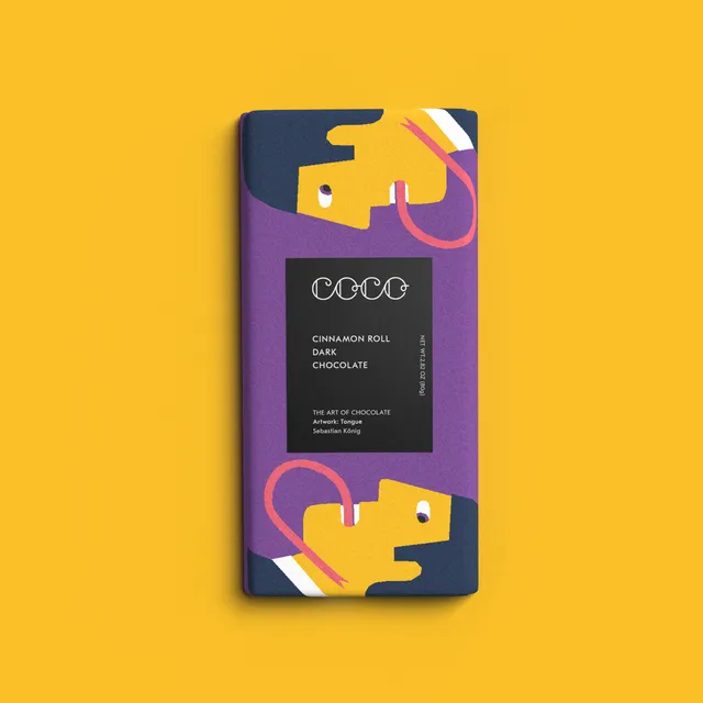 coco-chocolatier-cinnamon-roll-zartbitter-schokolade-80g-vegan image 1