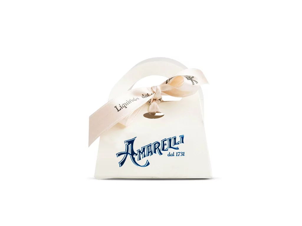 amarelli-mini-bag-bianca-lakritz-geschenk-40-g image 1