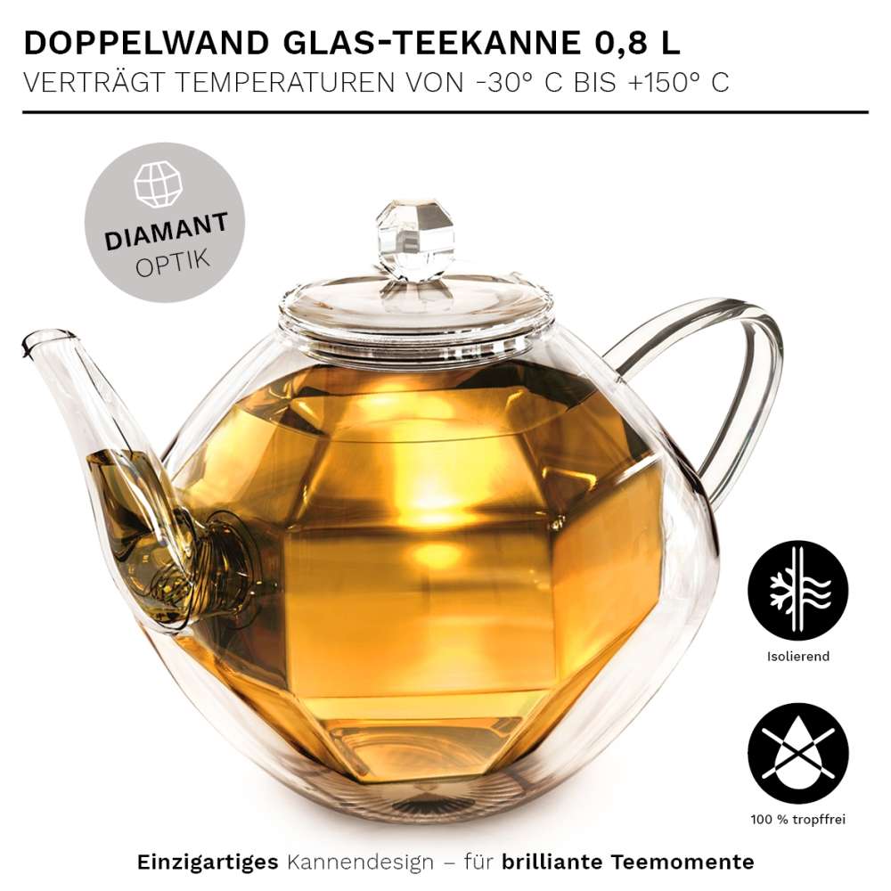 creano-diamond-glasteekanne-800-ml-doppelwandig-mit-sieb image 3