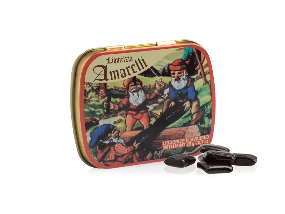 amarelli-liquirizia-aromatizzata-nanetti-lakritz-minze-20g image 1