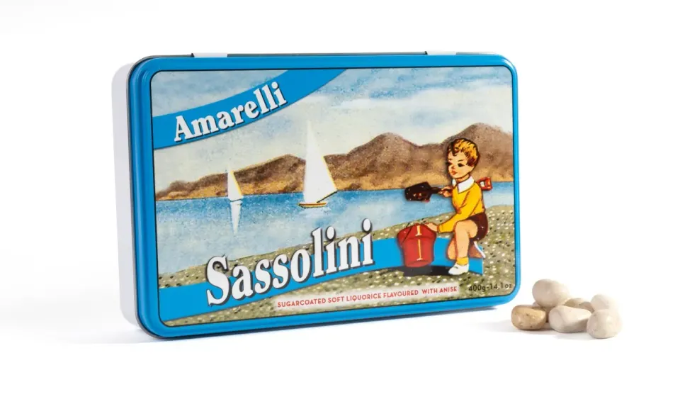amarelli-liquirizia-sassolini-lakritz-dragees-anis-400-g image 1