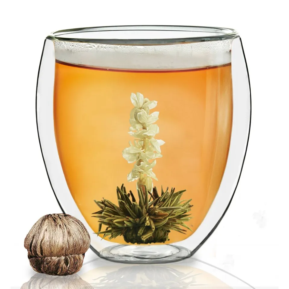 creano-erbl-htee-thermoglas-bauchig-400ml-doppelwandig-mit-teeblume image 1