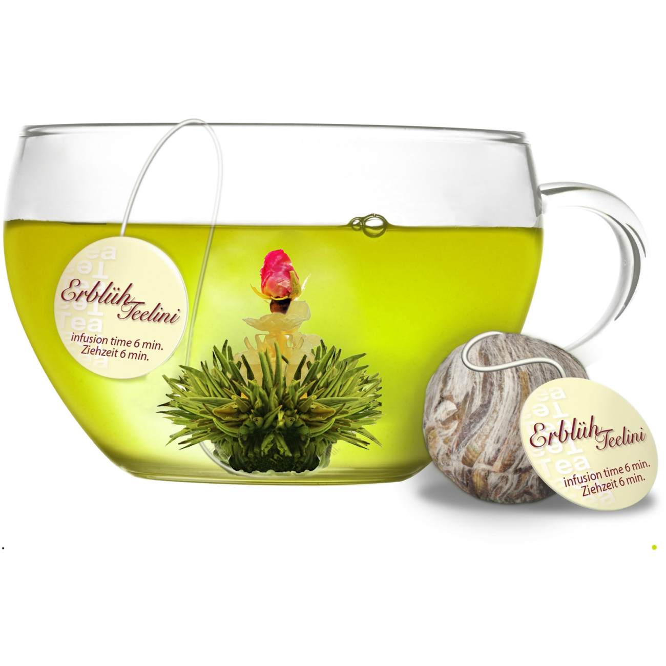 creano-erbl-hteelini-gr-ntee-teeblumen-8er-set-mit-glas image 6
