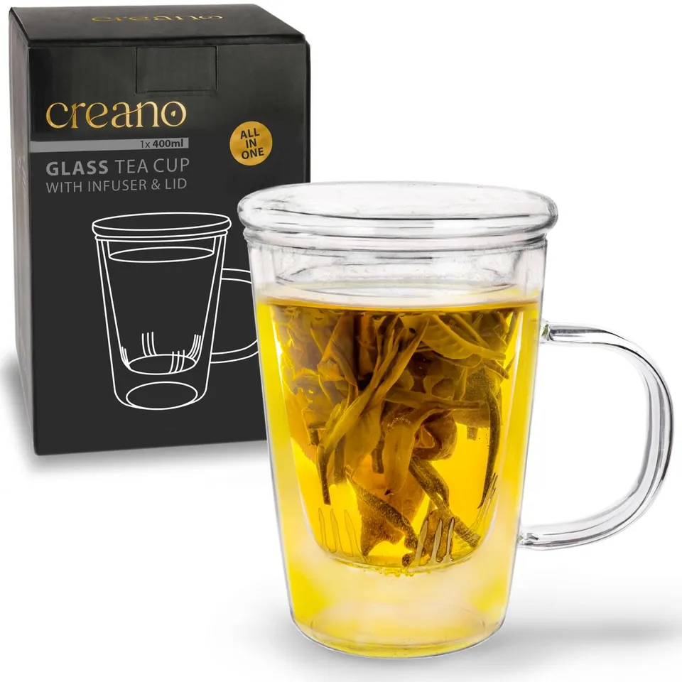 creano-teeglas-400ml-mit-sieb-und-deckel-glastasse image 1