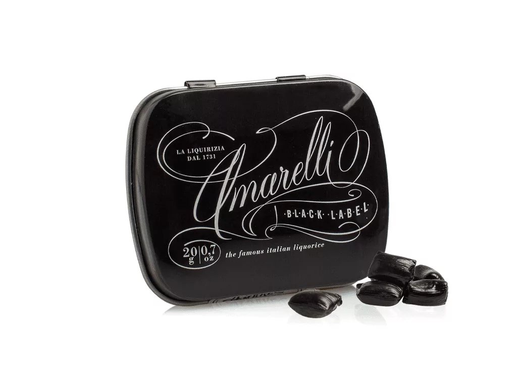 amarelli-liquirizia-pura-black-label-mini-lakritz-20g-glutenfrei image 1