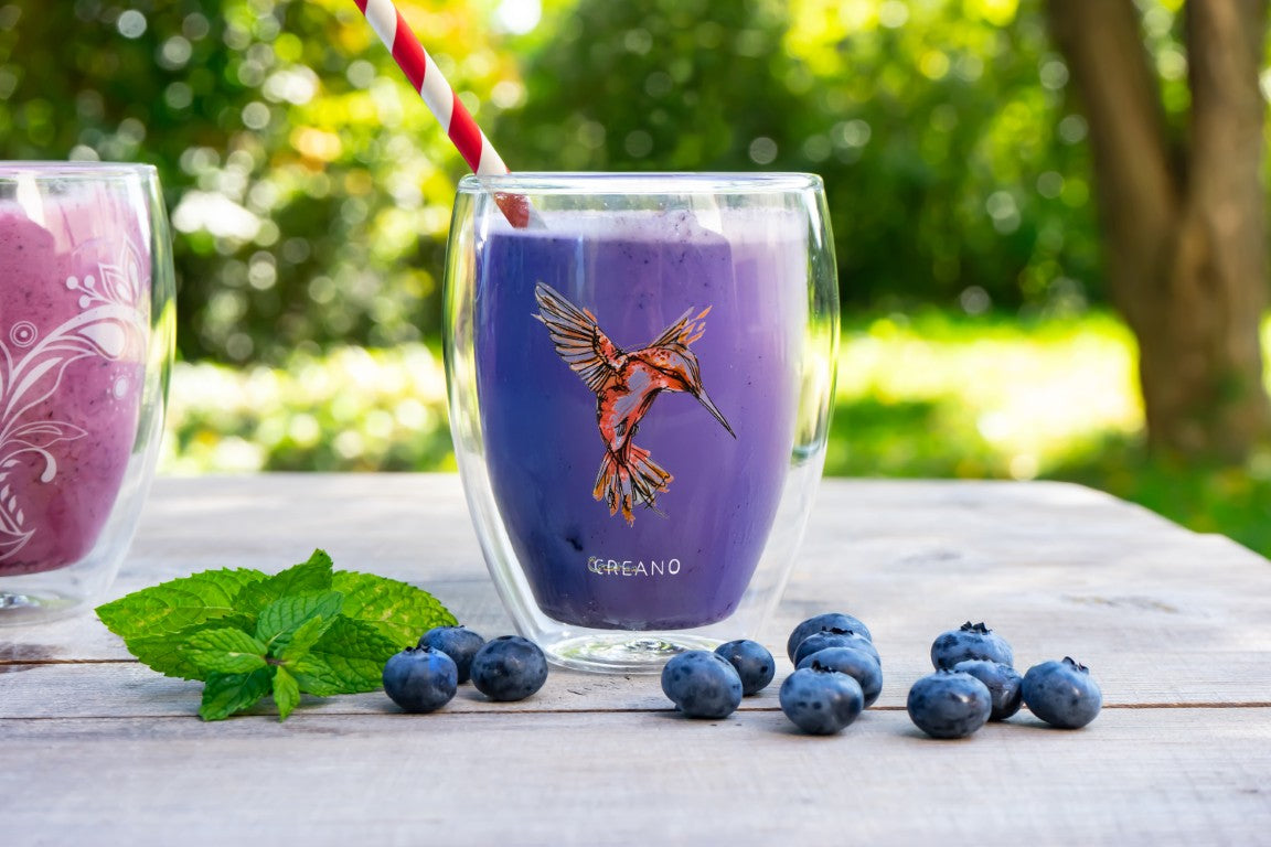 creano-hummi-thermoglas-250ml-blau-mit-kolibri-motiv image 2