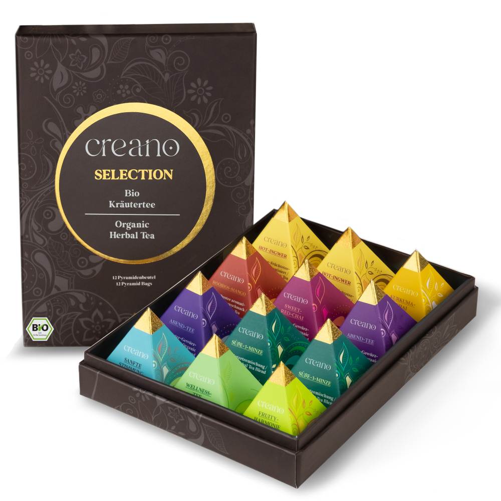 creano-bio-tee-kr-utertee-geschenkset-12er-pyramidenbeutel image 1