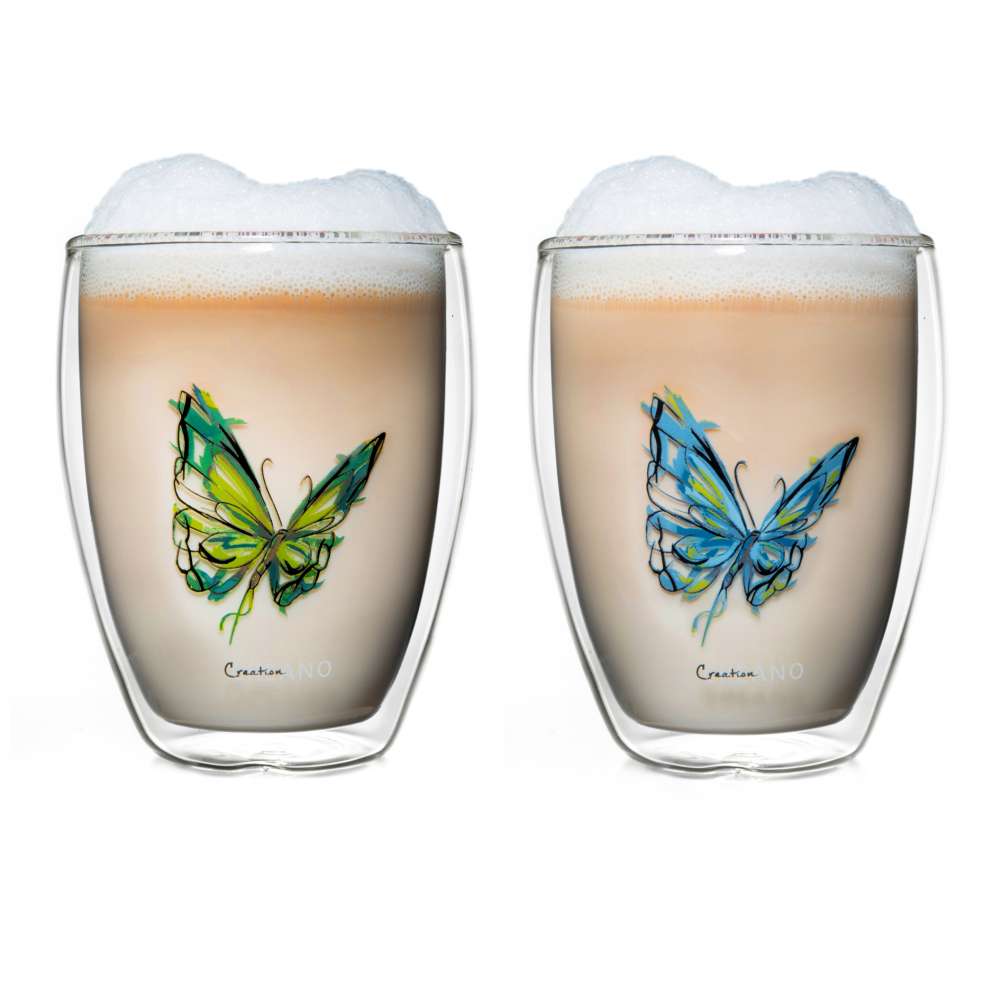 creano-colourfly-thermoglas-250ml-2er-set-schmetterling image 1