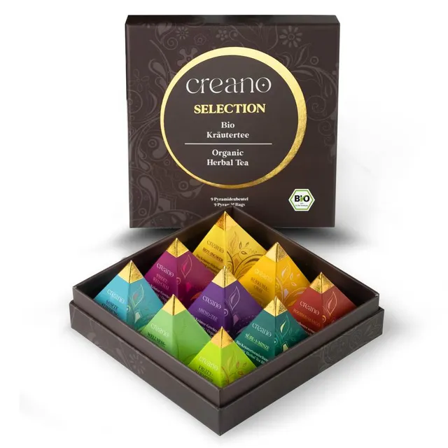 creano-bio-tee-9er-kr-utertee-pyramidenbeutel-geschenkset image 1