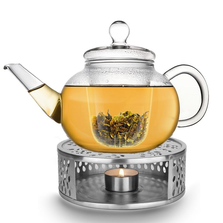 creano-flach-glas-teekanne-1-2l-mit-st-vchen-leaf image 1