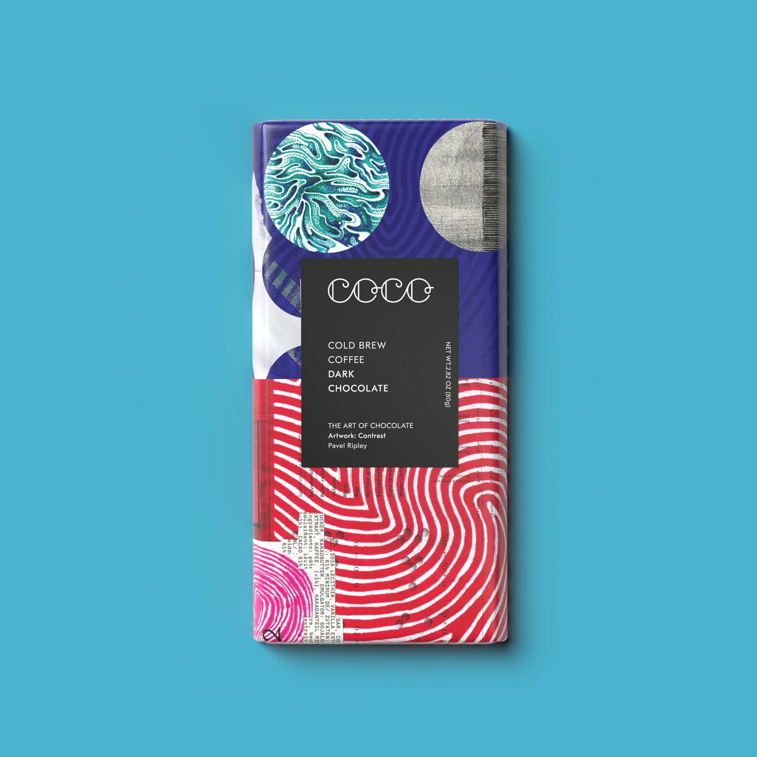 coco-chocolatier-chocolate-bars-cold-brew-coffee-tafel-80g-vegan image 1