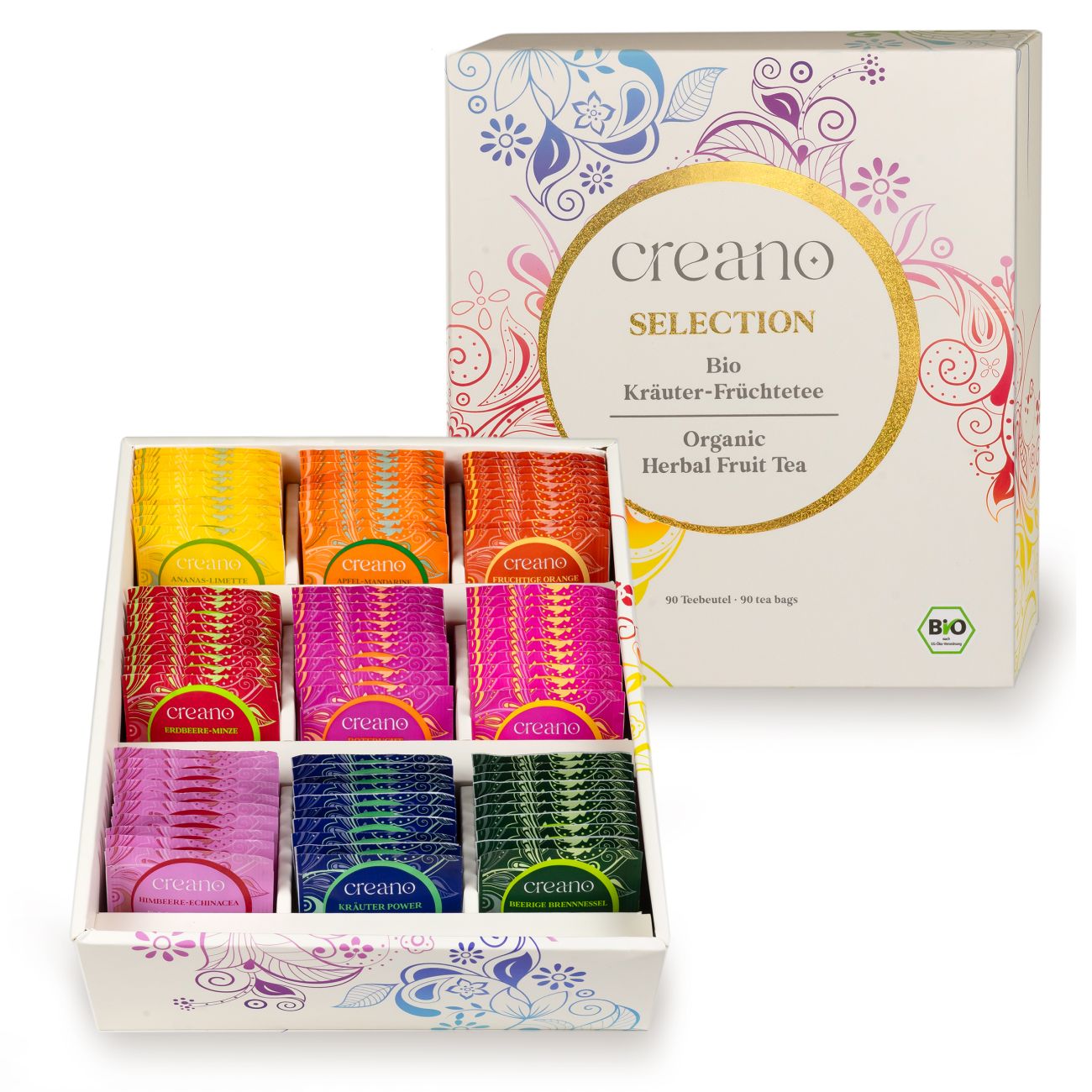 creano-bio-tee-90er-mix-kr-utertee-geschenkset-90-beutel image 1