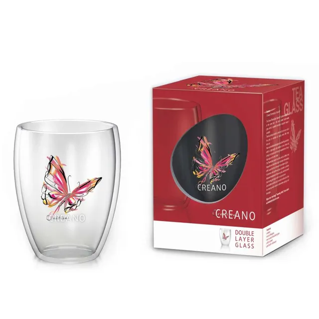 creano-colourfly-thermoglas-250ml-rot-schmetterling image 1