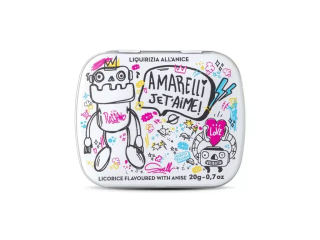 amarelli-idee-regalo-je-t-aime-robot-lakritz-geschenkdose image 1