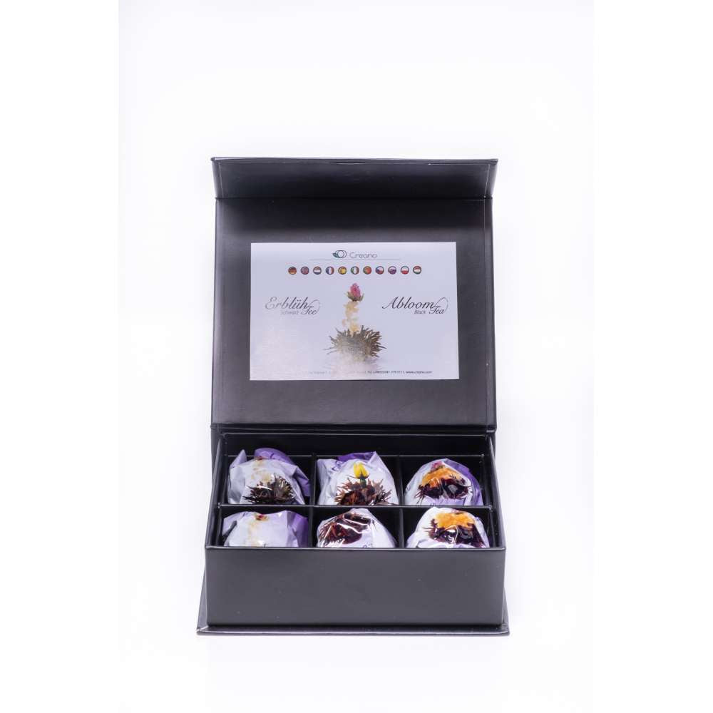 creano-erbl-htee-schwarztee-teeblume-6er-magnetbox-rose image 6