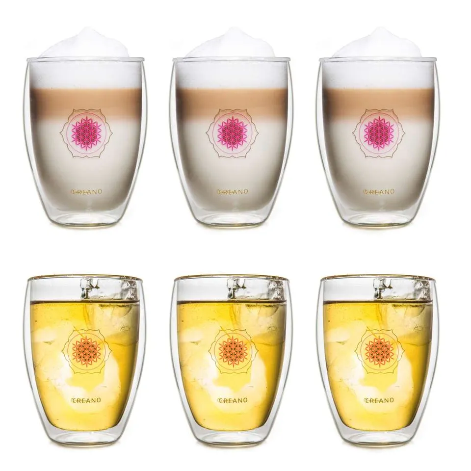 creano-blume-des-lebens-thermoglas-250ml-6er-set image 1