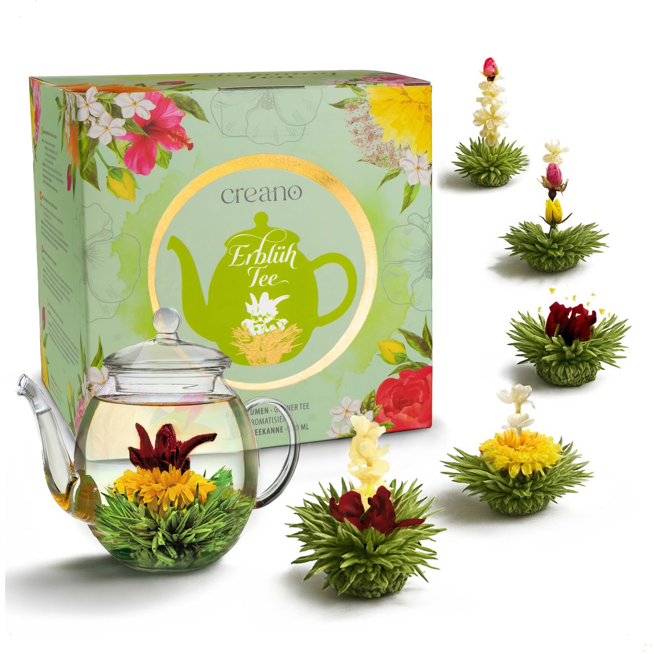creano-erbl-htee-teeblumen-geschenkset-glaskanne-gr-ntee-frucht image 1