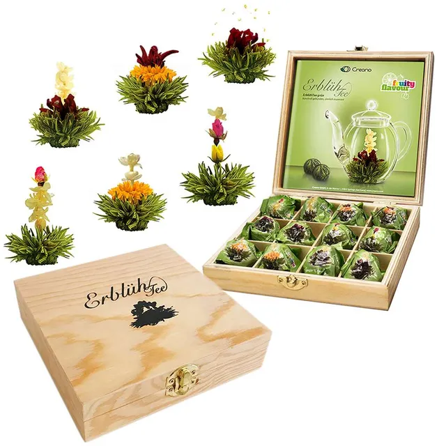 creano-erbl-htee-gr-ntee-teeblumen-12er-holzbox-fruchtig image 1