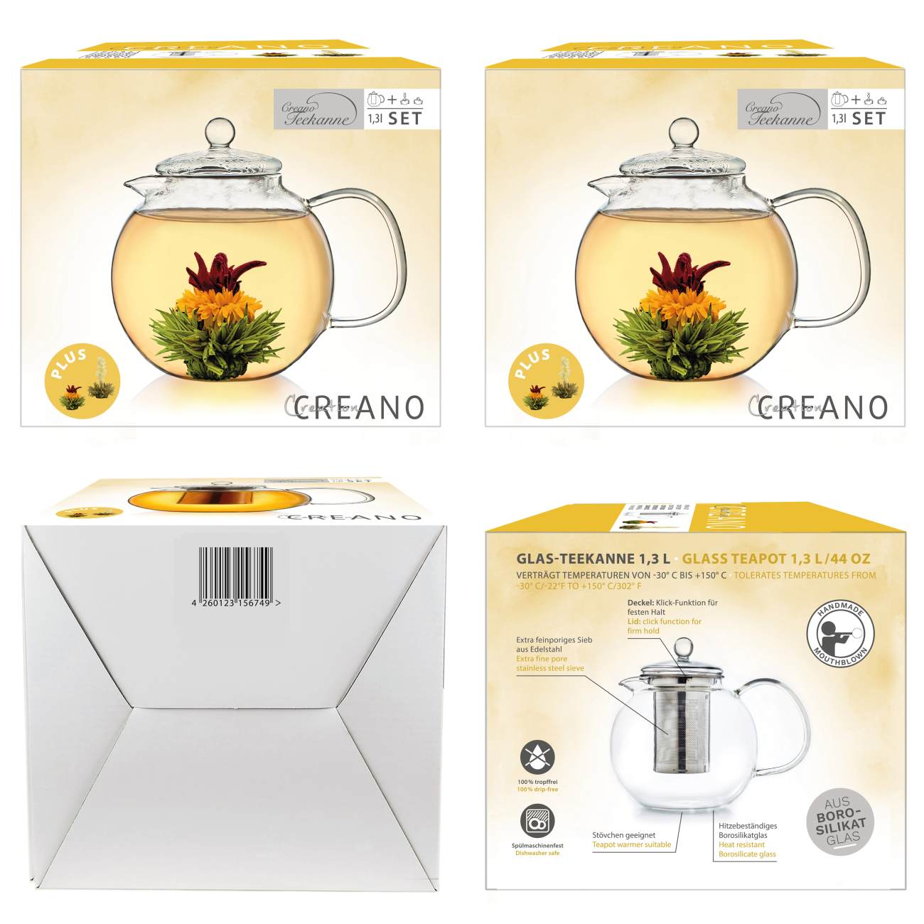creano-schnabel-1-3l-glas-teekanne-set-mit-2-wei-tee-bl-ten image 7