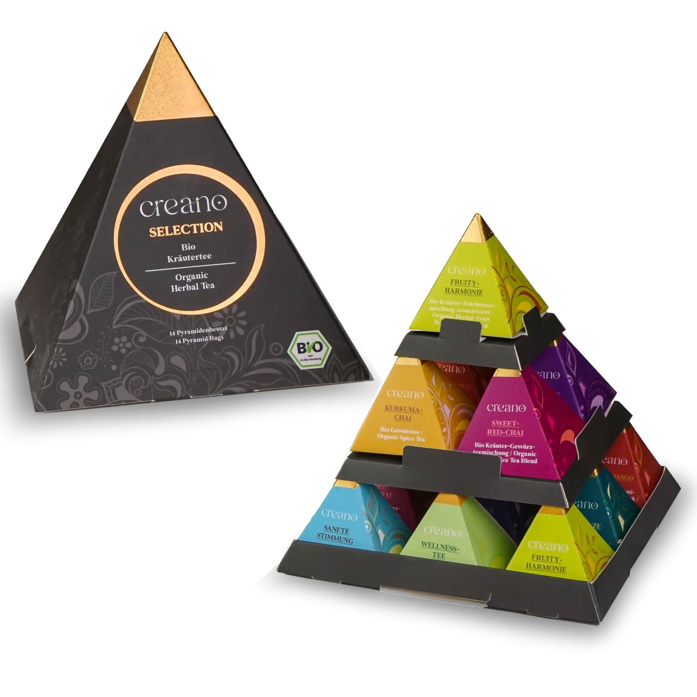 creano-bio-tee-pyramide-kr-utertee-geschenkset-14er-beutel image 1