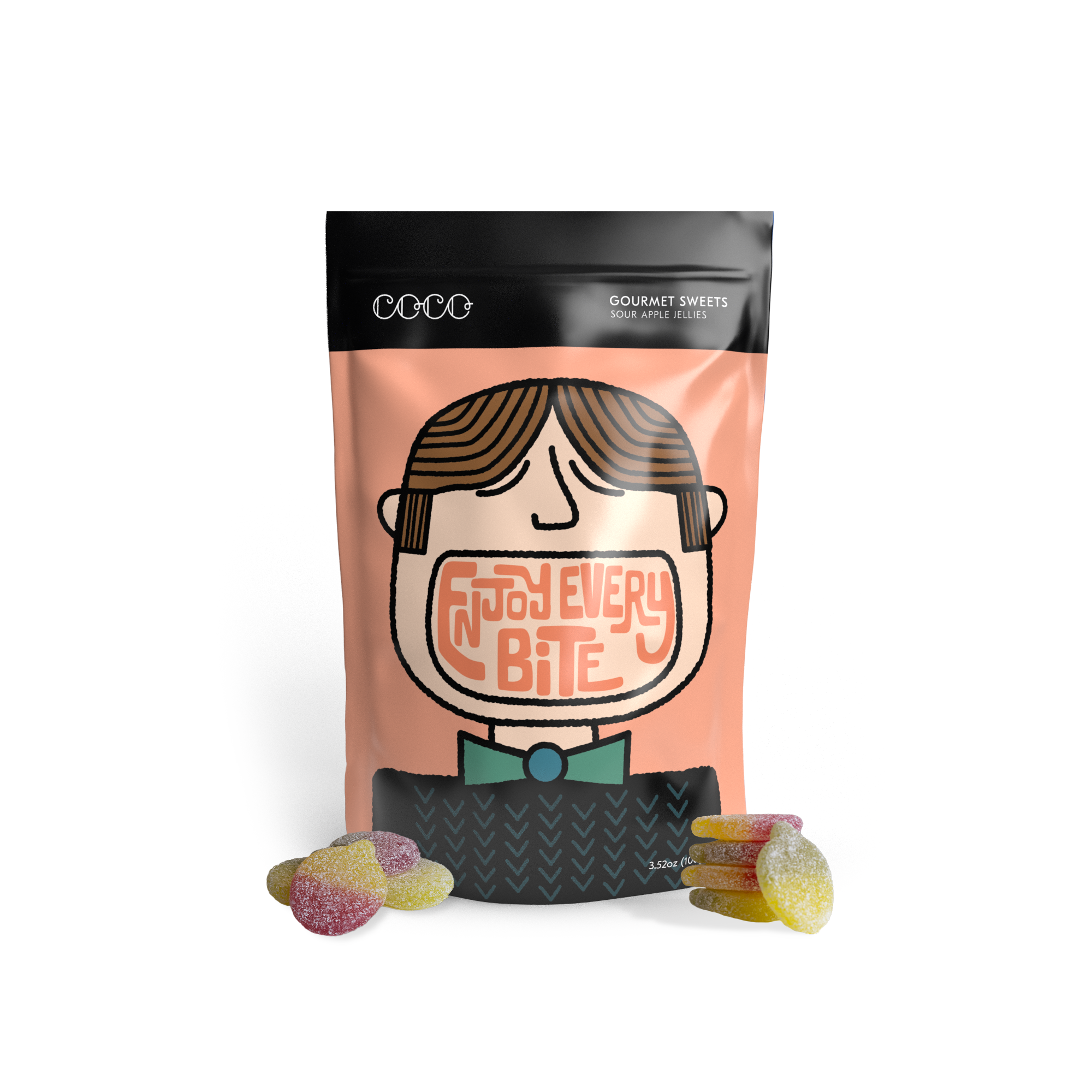 coco-chocolatier-sweets-sour-apple-fruchtgummi-100g-vegan image 6