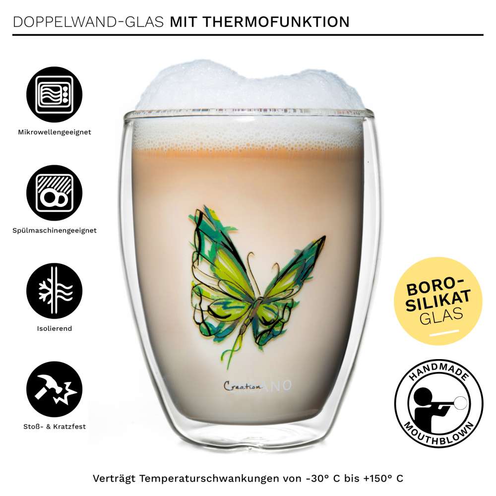 creano-colourfly-thermoglas-250ml-gr-n-schmetterling image 4
