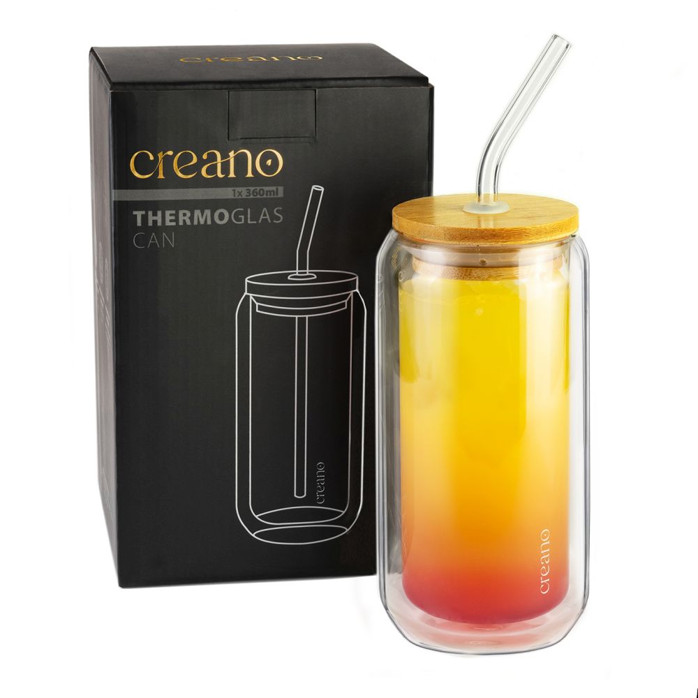creano-thermo-trinkglas-360ml-mit-bambusdeckel-strohhalm image 1