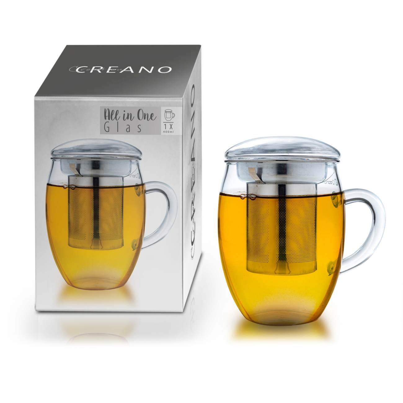 creano-all-in-one-teeglas-400ml-1er-set-mit-sieb-und-deckel image 1