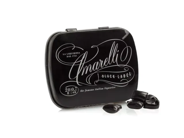 amarelli-liquirizia-pura-black-label-mini-lakritz-20-g-pur image 1